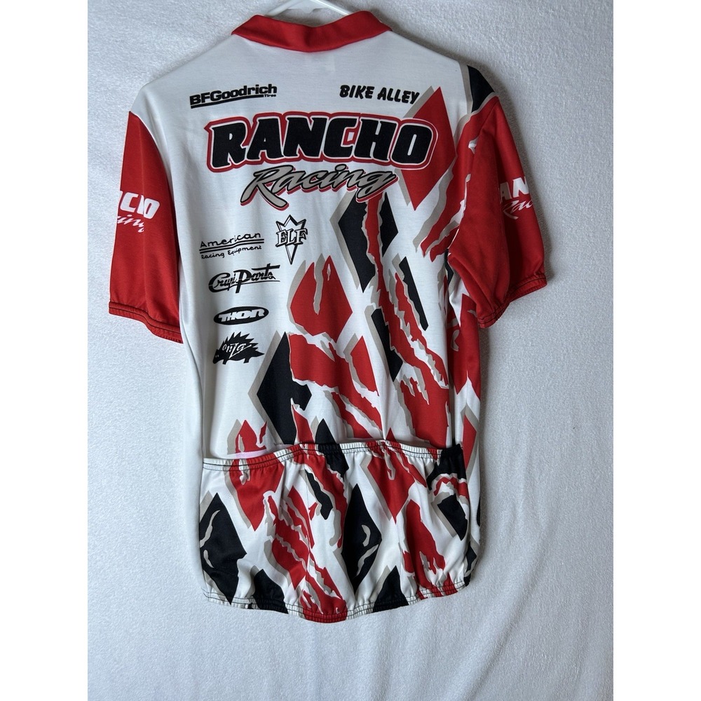 Vintage BMX Louis Barney Rancho Racing Bike BackAlley Team Cycling Jersey Large